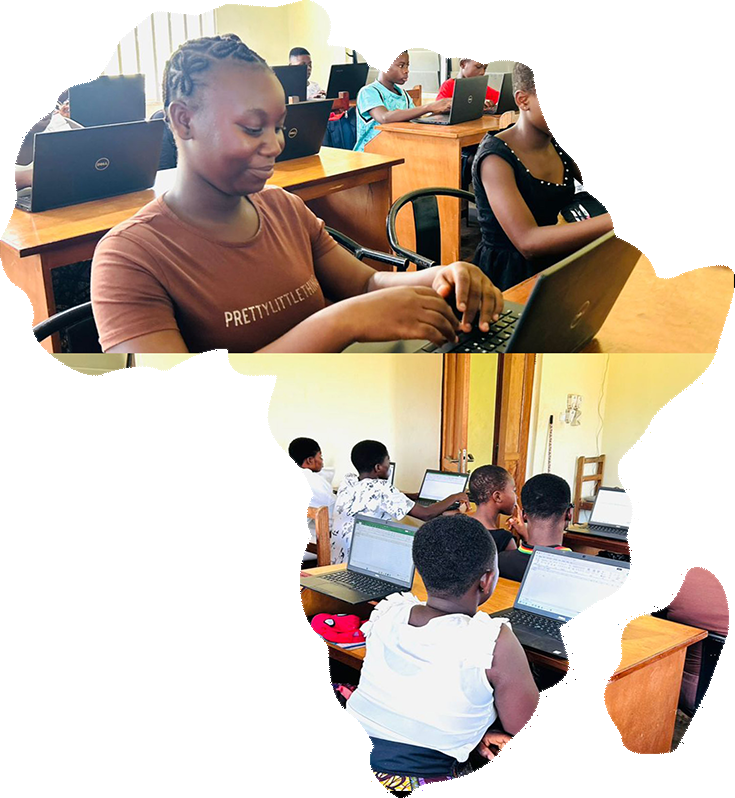 Students coding
